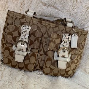 Coach tote bag with front pockets